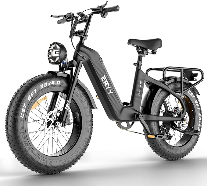 ERYY Carbon Fiber Electric Bicycle 1200W 48V 22.5AH